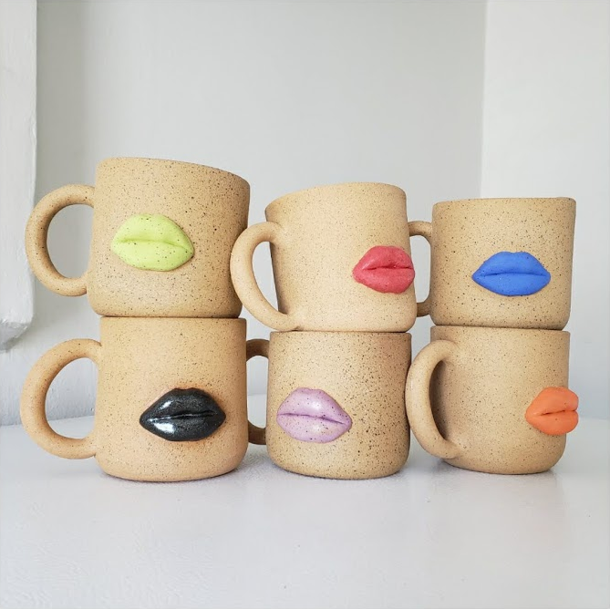 Bowl Cut Ceramics | Lips Mug